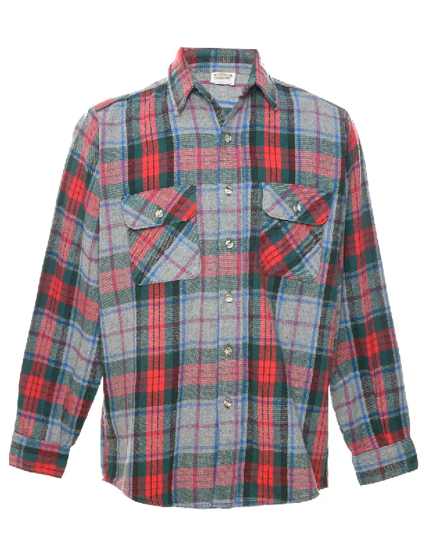 Multi-colour Plaid Shirt - M