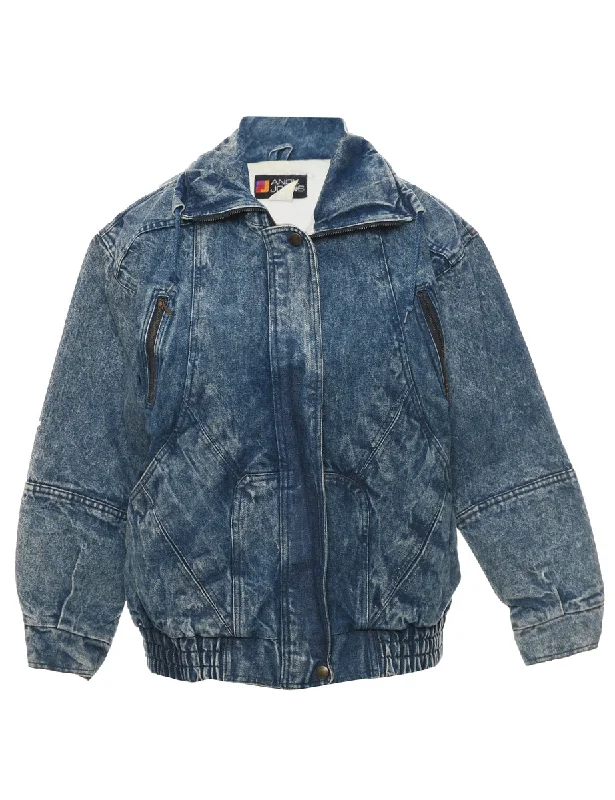 Medium Wash Denim Jacket - M