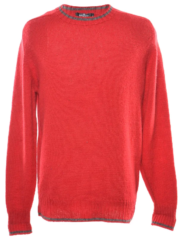 Long Sleeved Red Jumper - M