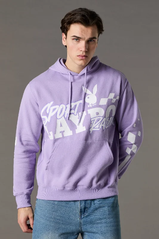 Playboy Sport Racing Graphic Fleece Hoodie