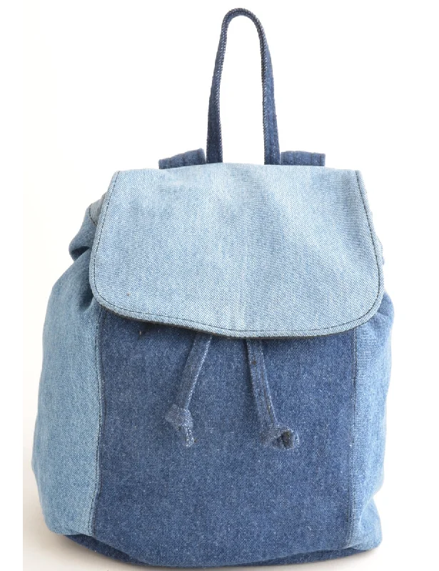 Mini Denim Backpack