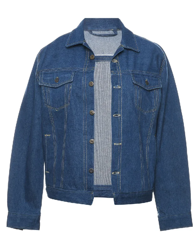 Medium Wash Classic Denim Jacket - M