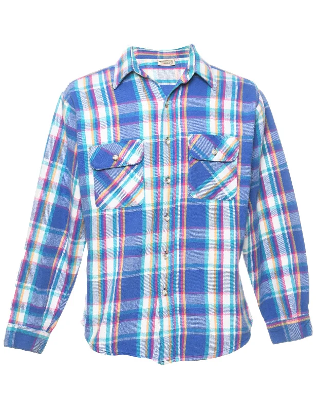 Multi-Colour Classic Checked Shirt - L