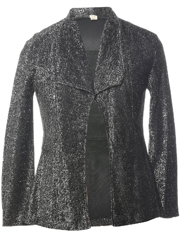 Lurex Thread Pattern Evening Jacket - M