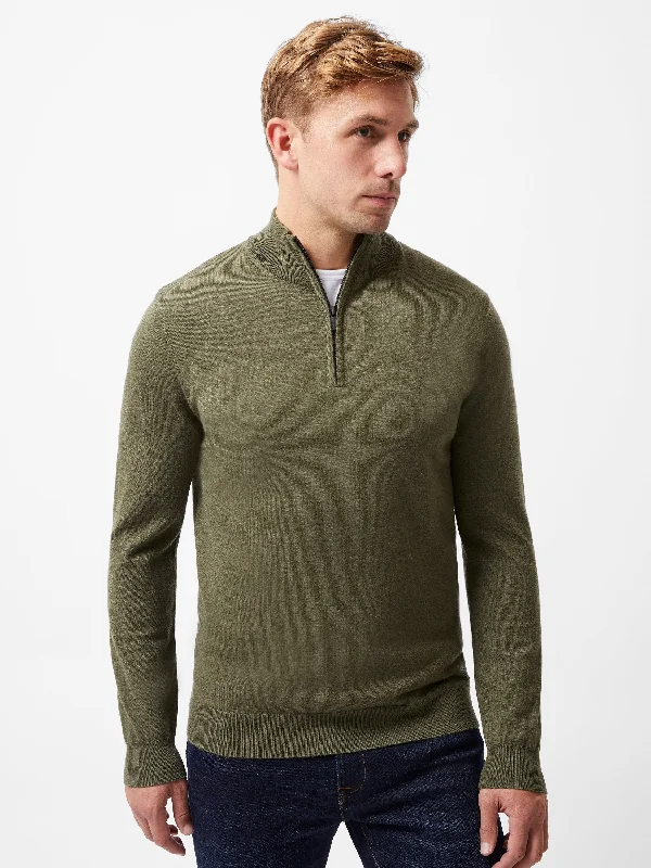 Half Zip Knitted Jumper