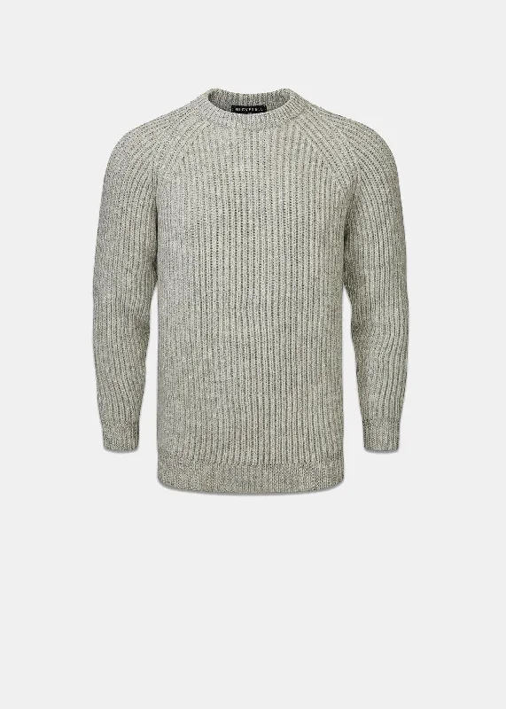 Fisherman Jumper Light Grey