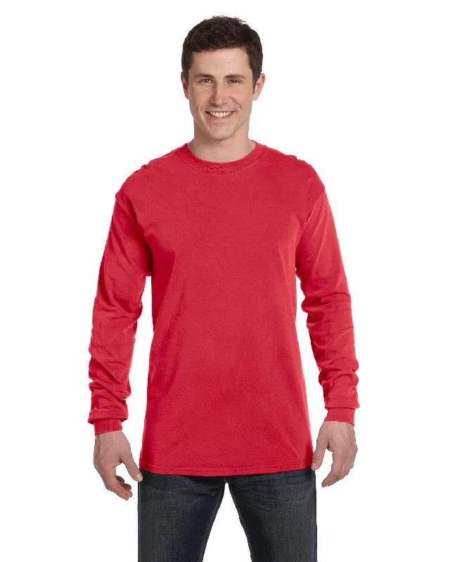 Comfort Colors Garment-Dyed Long Sleeve T-Shirt | Paprika