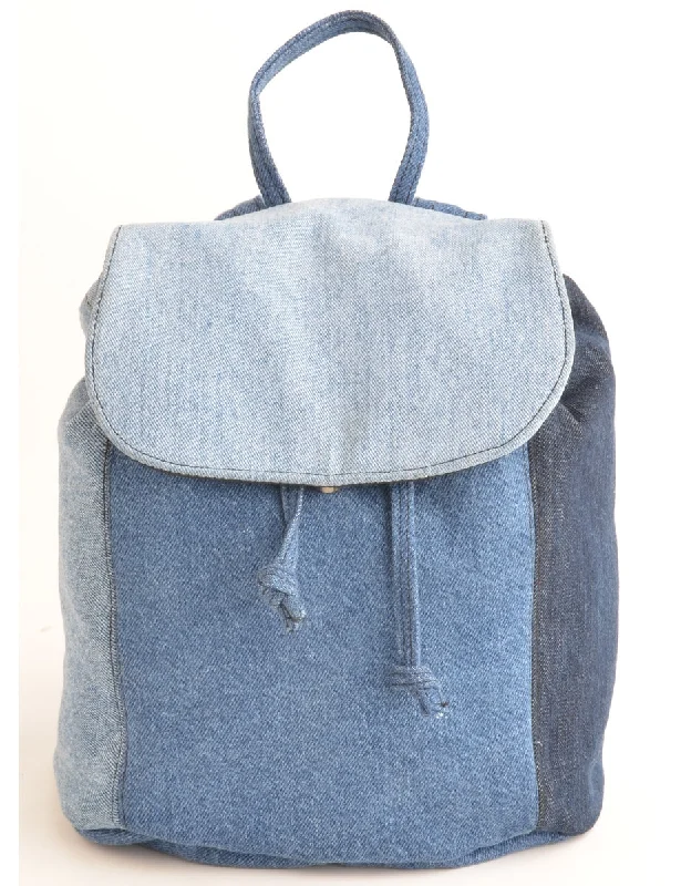 Mini Denim Backpack