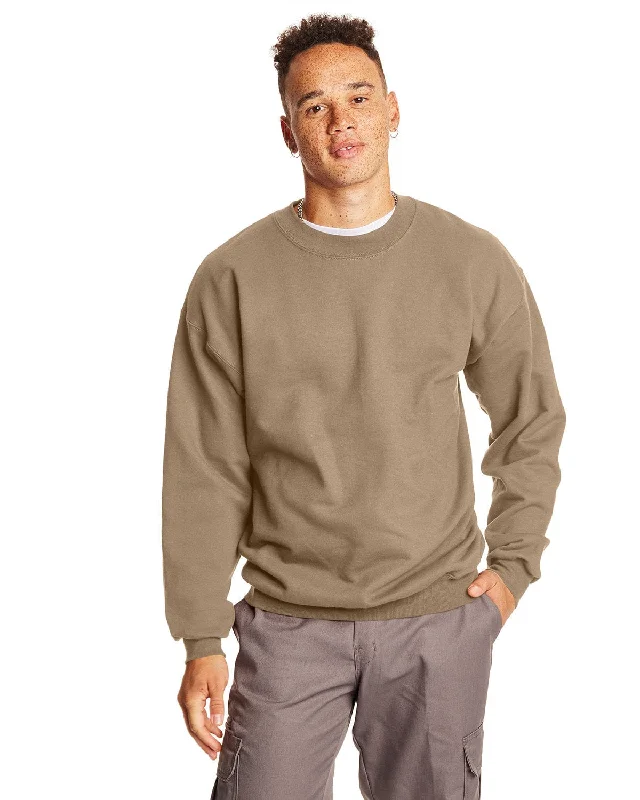 Hanes Ultimate Cotton Crewneck Sweatshirt | Pebble