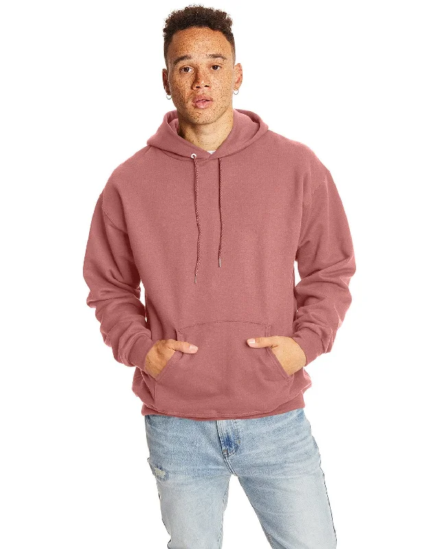 Hanes Ultimate Cotton Pullover Hoodie Sweatshirt | Mauve