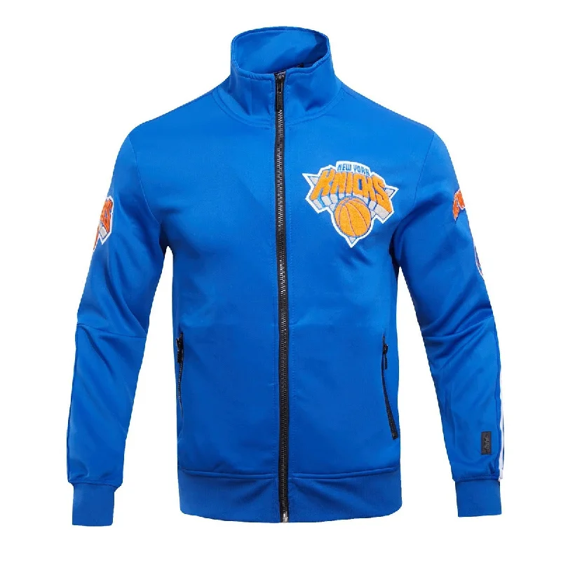 NBA NEW YORK KNICKS CLASSIC MEN'S TRACK JACKET (ROYAL BLUE)