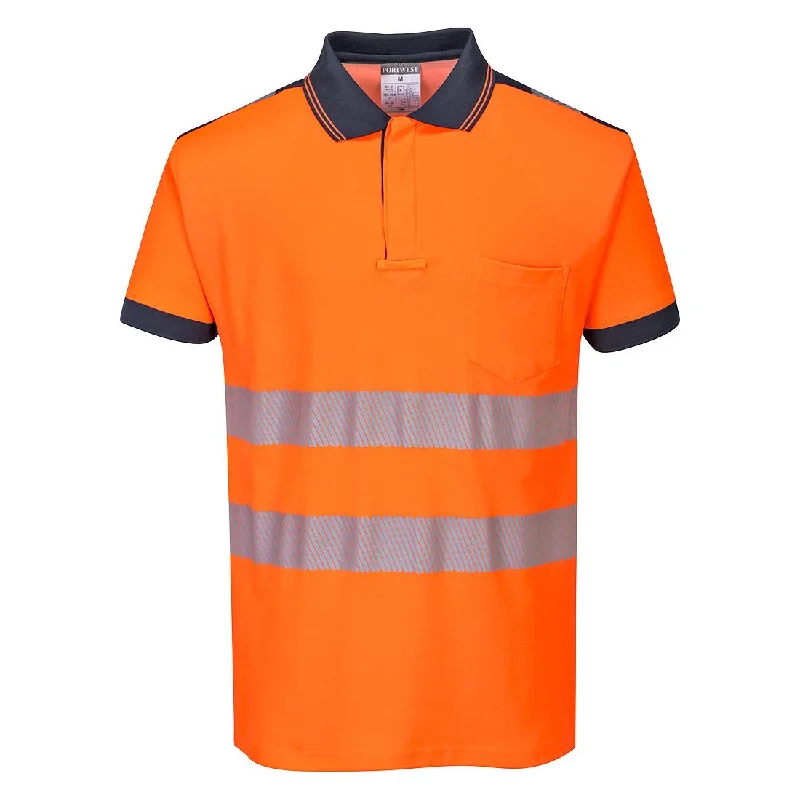 Portwest PW3 Hi-Vis Cotton Comfort Polo Shirt S/S