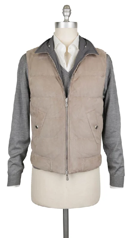 Brunello Cucinelli Beige Reversible Vest