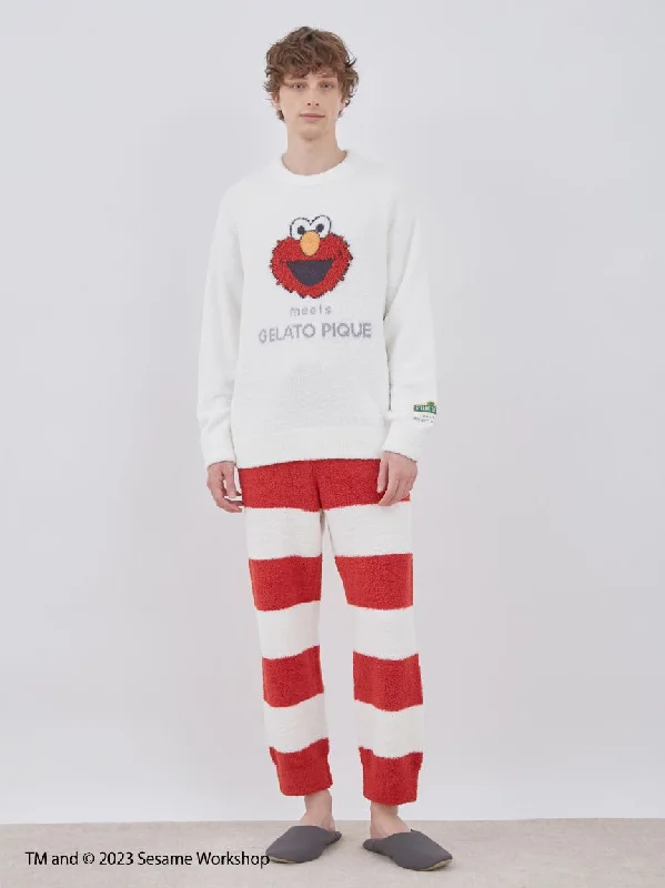 [SESAME STREET][MENS] Jacquard Pullover & Long Pants Loungewear Set