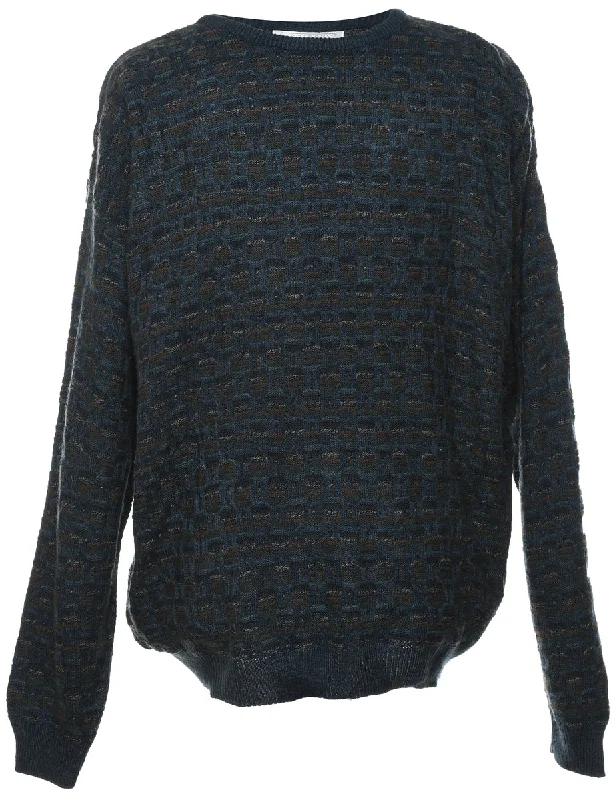 Long Sleeved Navy Jumper - XL