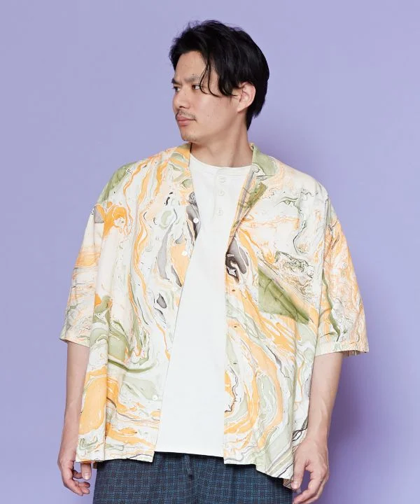 IRONAGASHI - Open Collar Shirt