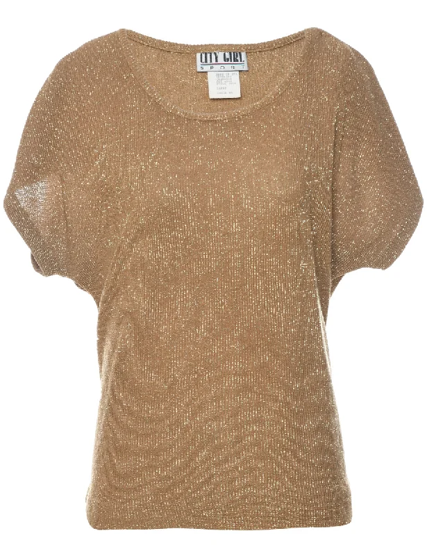 Lurex Thread Pattern Jumper - L