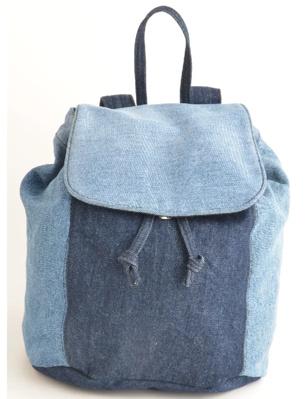 Mini Denim Backpack