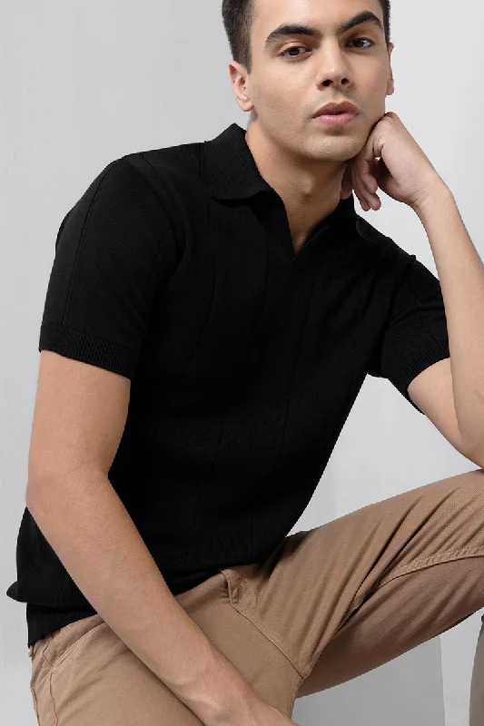 Jose Black Polo T-Shirt