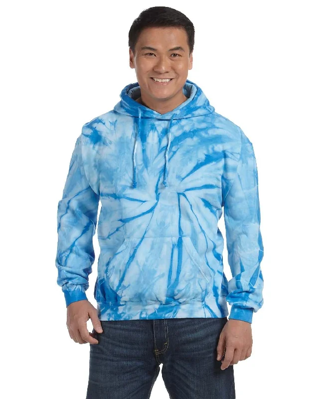 Tie-Dye Pullover Hoodie | Spider Baby Blue