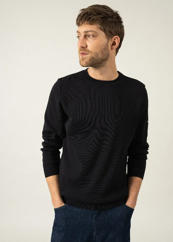 Pull col rond Cruiser - en laine douce (NAVY)