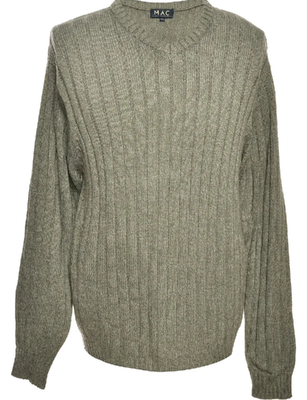 Long Sleeved Dark Grey Jumper - S