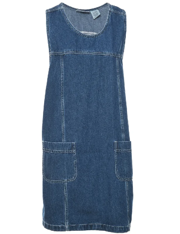 Medium Wash Denim Dress - XL