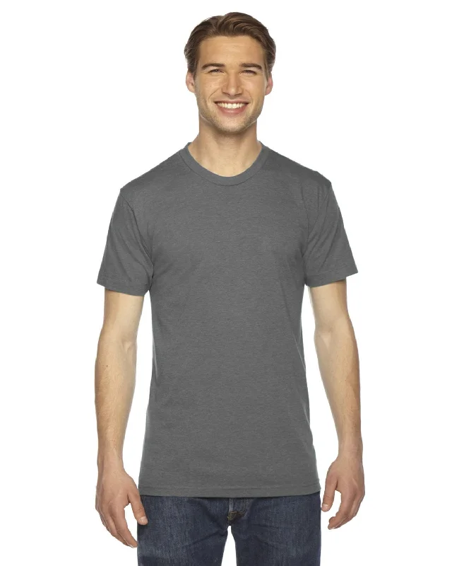 American Apparel Unisex Triblend Short Sleeve Track T-Shirt | Athletic Grey