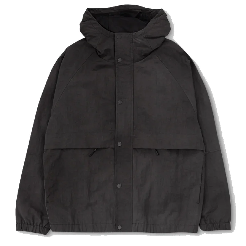 Norse Projects Herluf Wave Dye Nylon Windbreaker Black