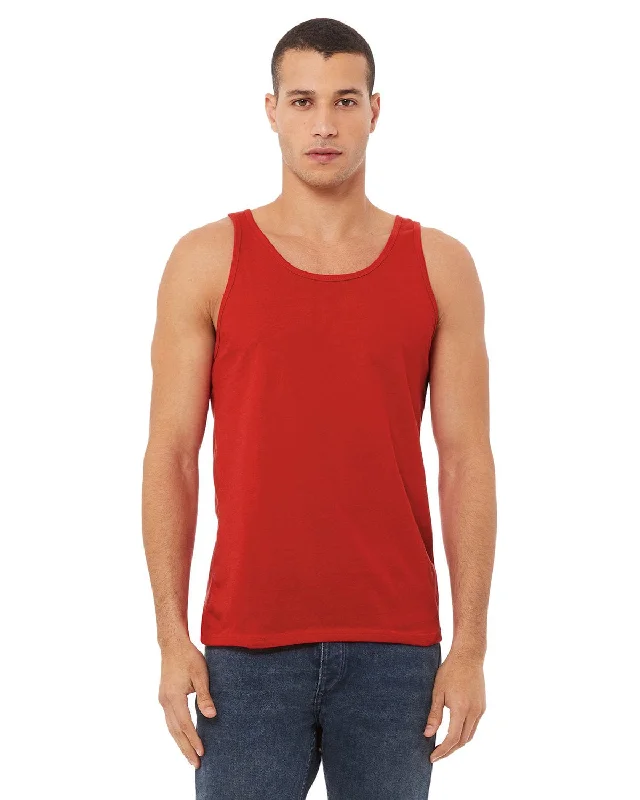 Bella+Canvas Unisex Jersey Tank | Red