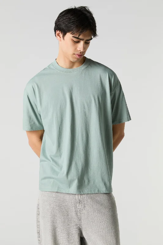 Solid Relaxed Crewneck T-Shirt