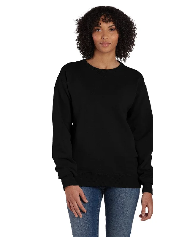 ComfortWash by Hanes Unisex Crew Sweatshirt | Black