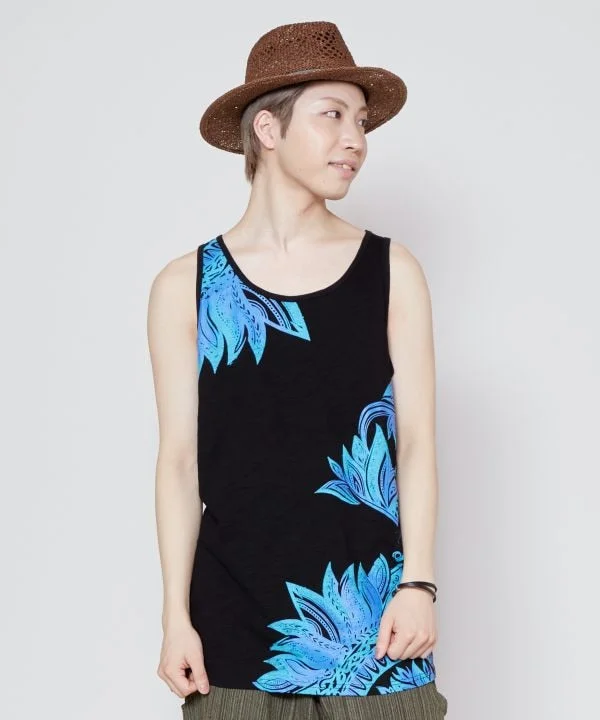 Tribal Feather Print Tank Top