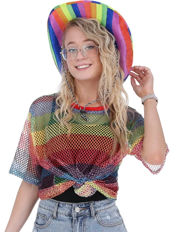 Rainbow Mesh Top, Unisex