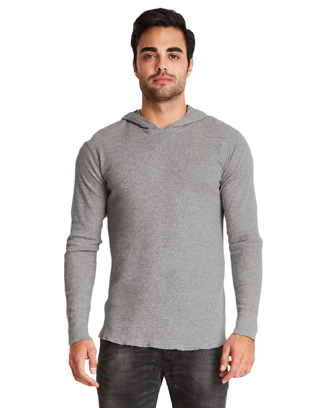 Next Level Adult Thermal Hoody | Heather Gray