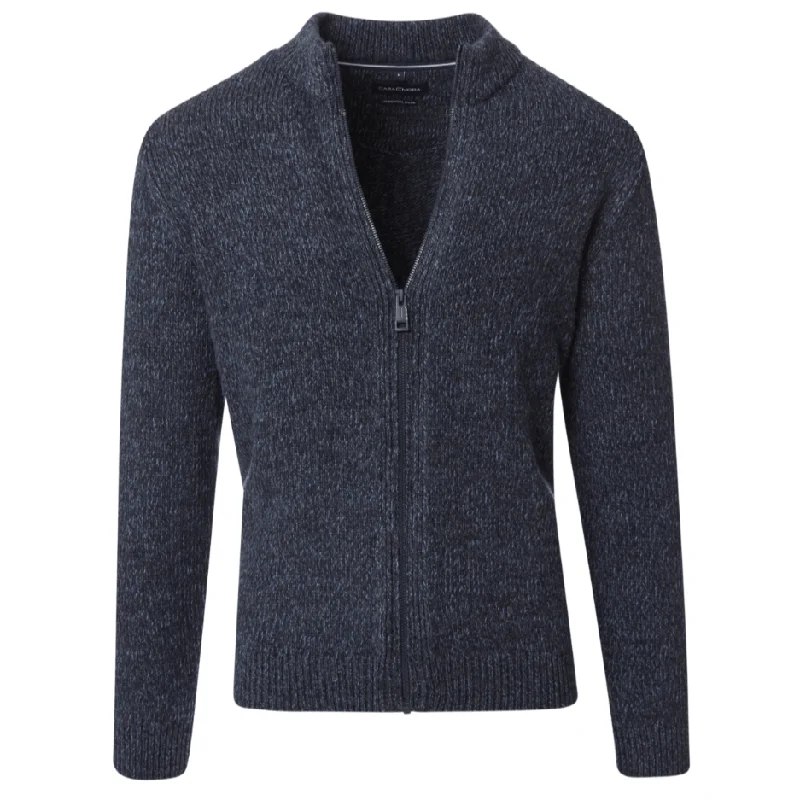 Casa Moda Full Zip Wool Mix Cardigan