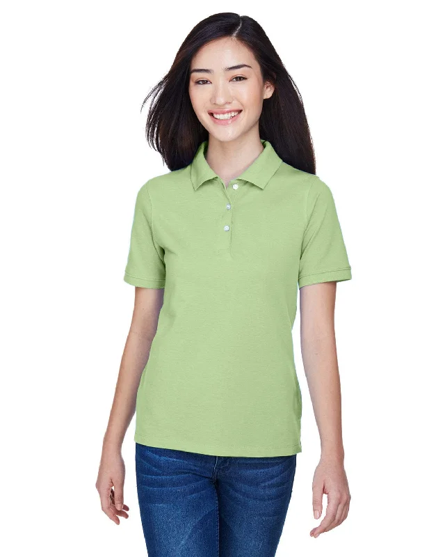 Harriton Ladies Easy Blend Polo Shirt | Lime