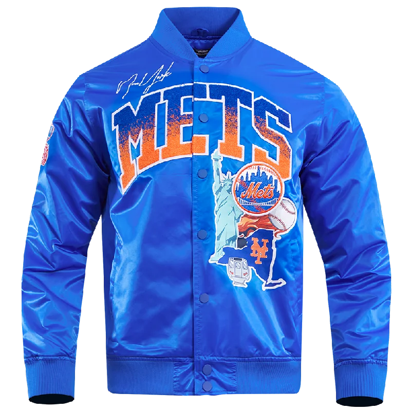 MLB NEW YORK METS HOMETOWN MEN'S TRACK JACKET (ROYAL BLUE)