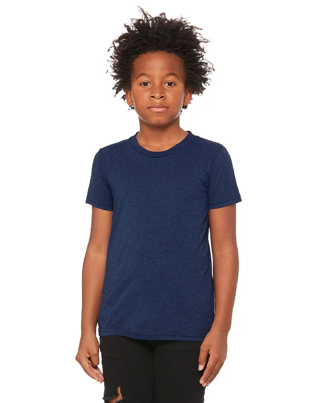 Bella+Canvas Youth Triblend Short Sleeve T-Shirt | Navy Triblend