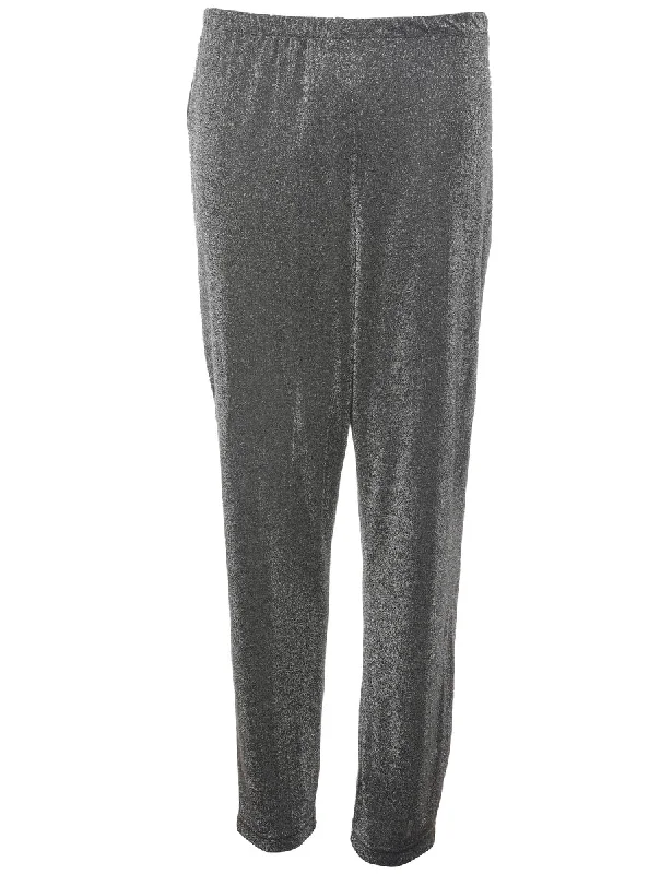 Lurex Thread Pattern Trousers - W26 L30