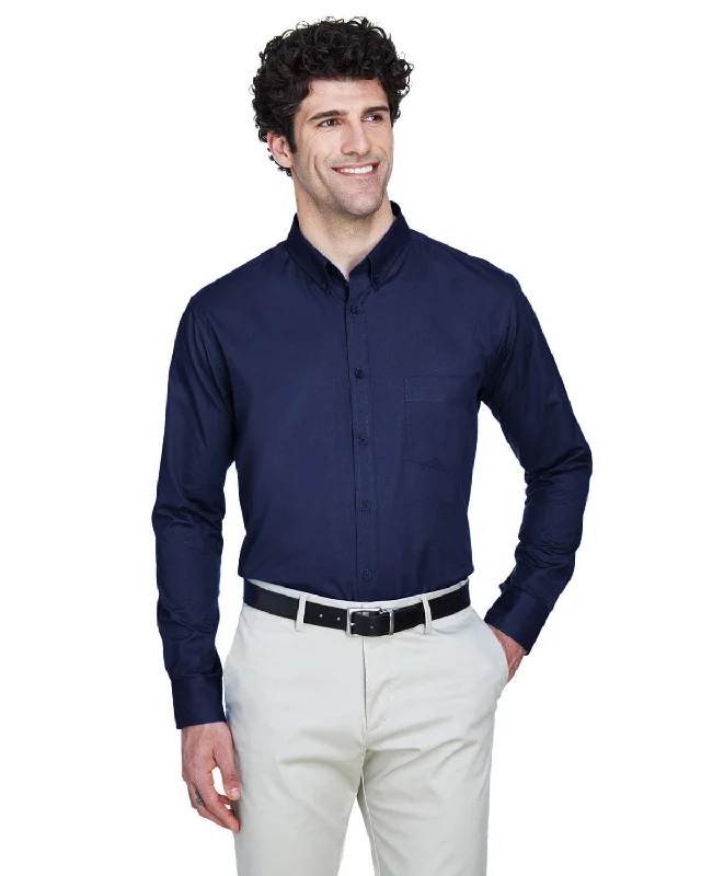 Core 365 Operate Mens Long Sleeve Twill Shirt | Classic Navy