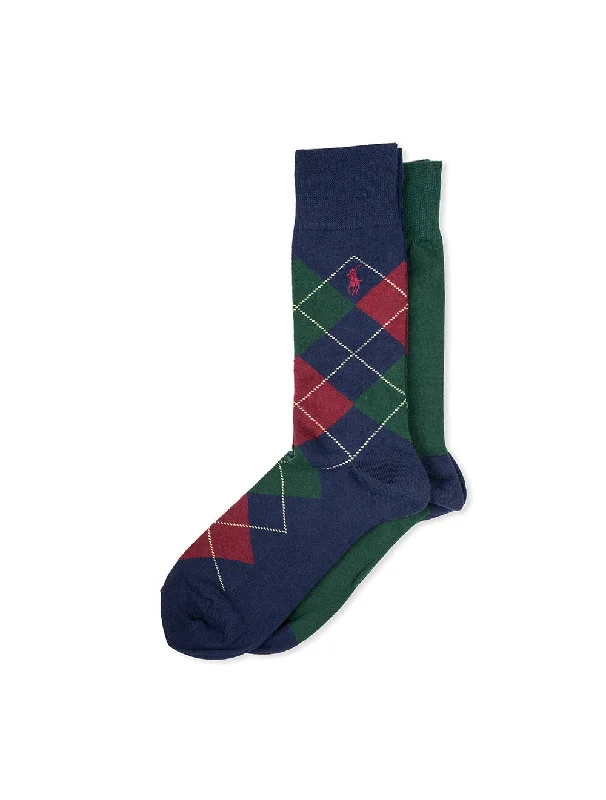 Argyle Solid 2er-Pack Socken Mehrfarbig