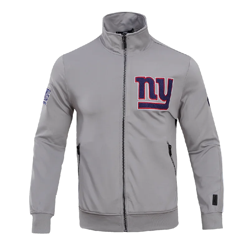 NFL NEW YORK GIANTS CLASSIC MEN'S DK TRACK JACKET (GRAY)