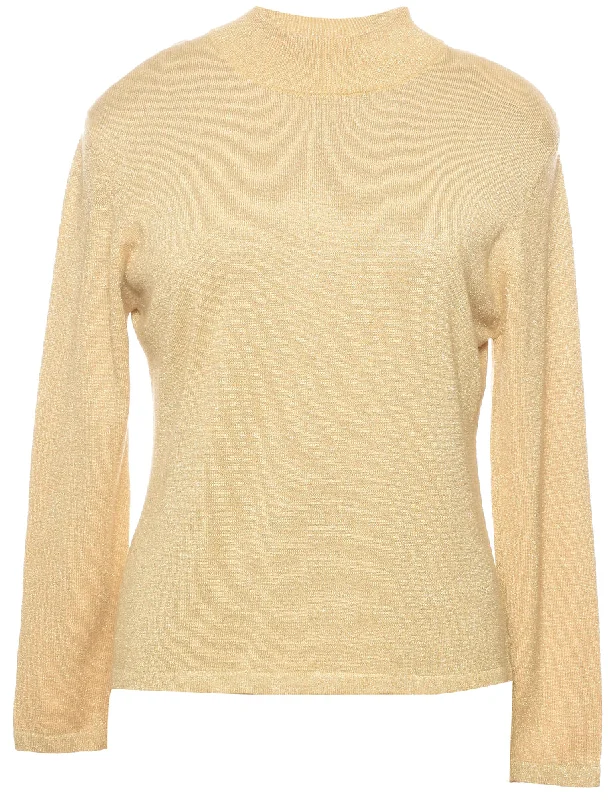 Lurex Thread Pattern Jumper - L