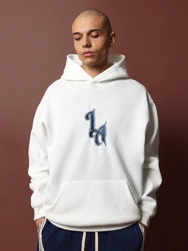 Oversized Fit Overhead Hoodie With LA Graphic Print