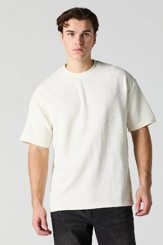 Geo Textured Relaxed T-Shirt