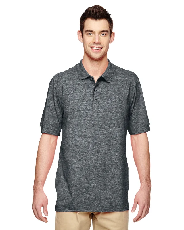 Gildan Premium Cotton Double Pique Sport Shirt | Dark Heather