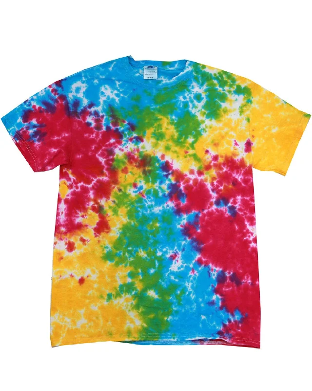 Tie-Dye 100% Cotton Tie-Dyed T-Shirt | Multi Rainbow