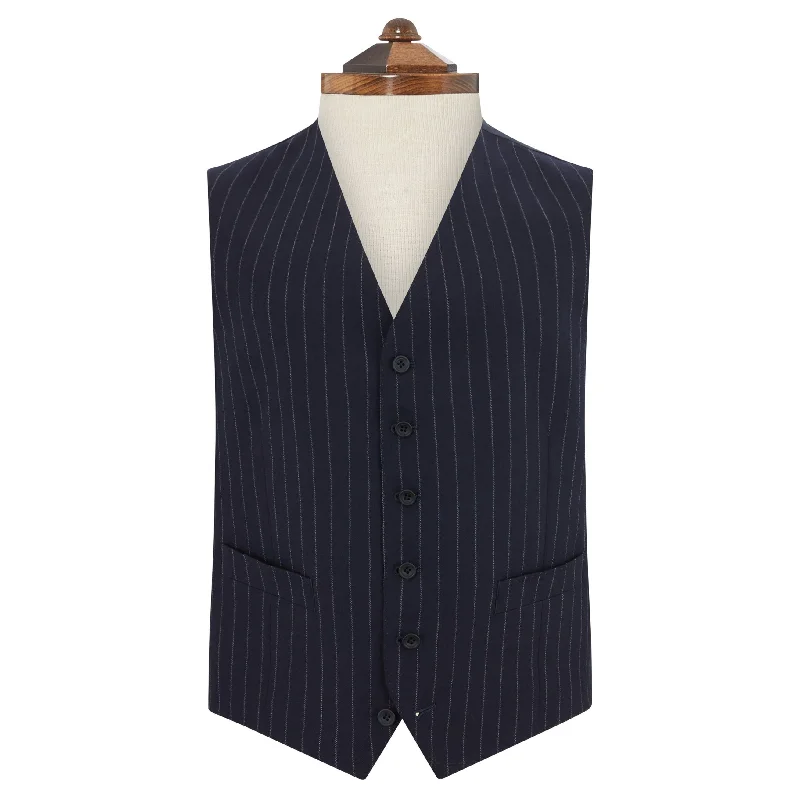 Hyde Navy Pinstripe Waistcoat