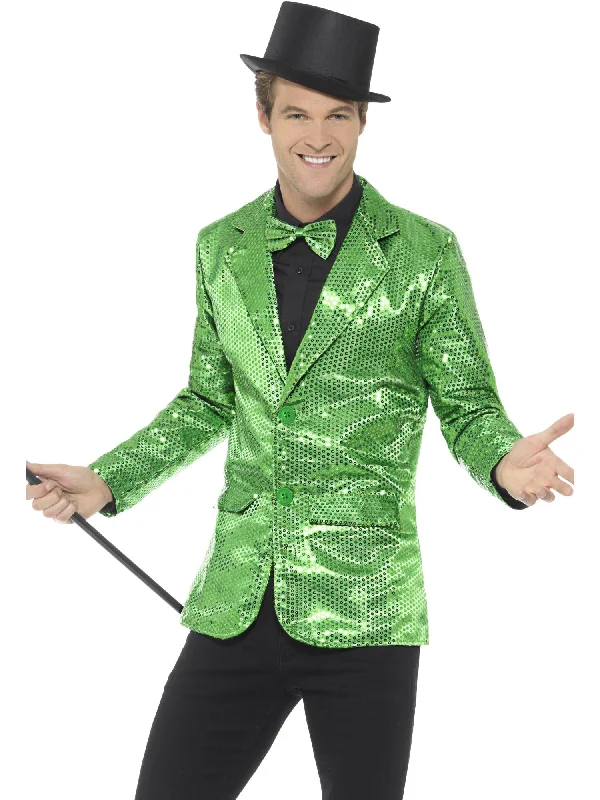 Sequin Jacket, Mens, Green